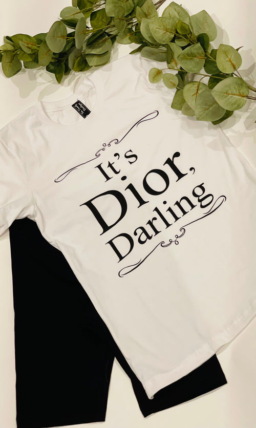 Dior Darling Tshirt w/ Biker Shorts