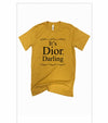 Dior Darling T-shirt w/ biker shorts (honey mustard)